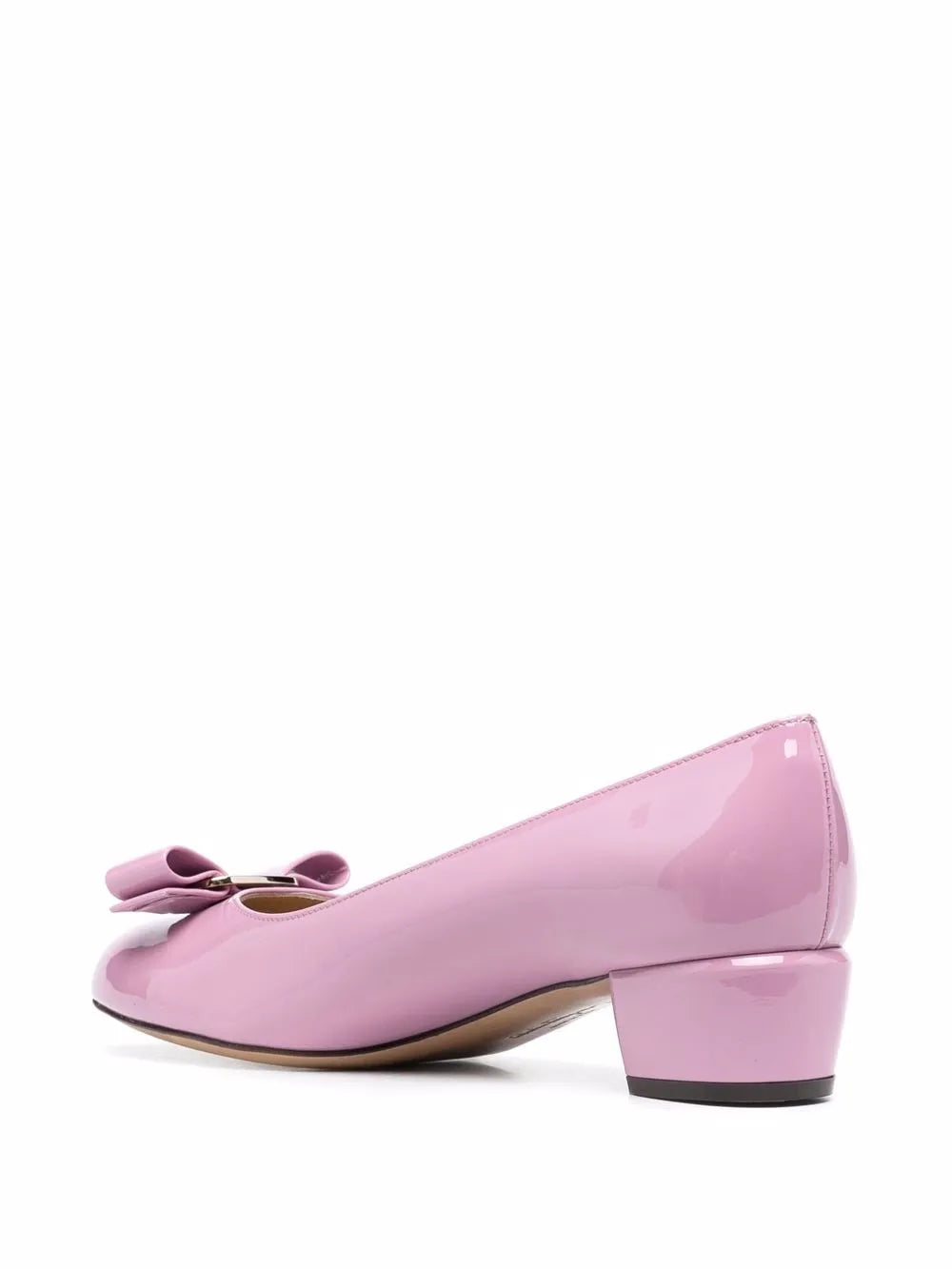Ferragamo Bow-Detail Logo-Plaque Pumps