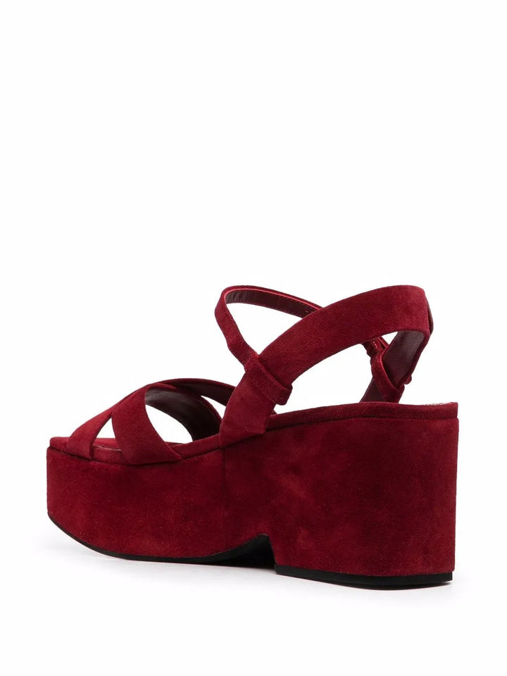 Ferragamo Strappy Platform Block-Heel Sandals