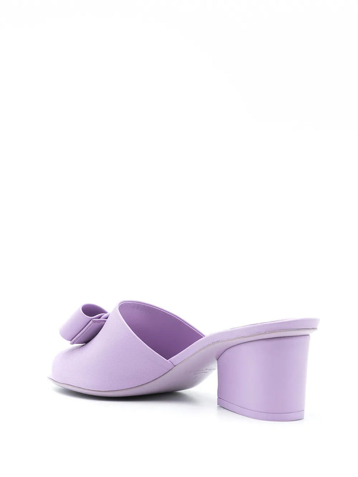 Ferragamo Bow Detail Slip-On Sandals