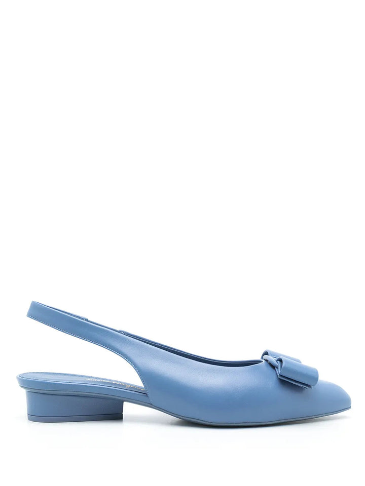 Ferragamo Bow Detail Slingback Shoes
