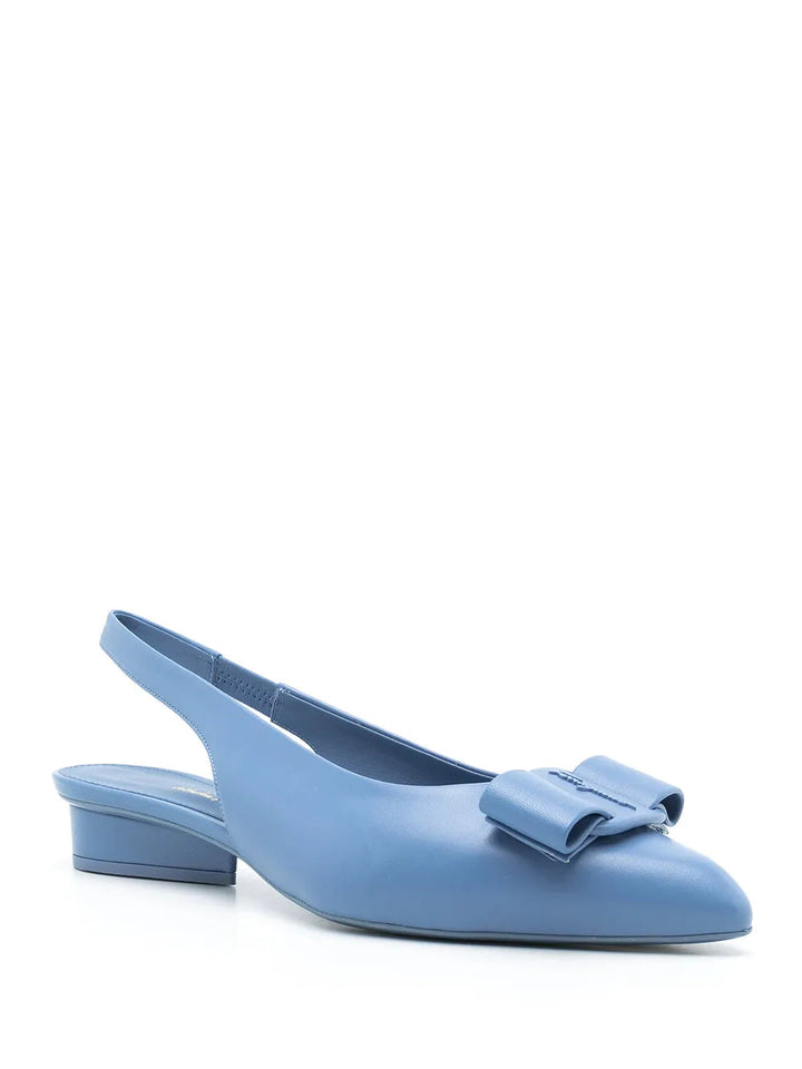 Ferragamo Bow Detail Slingback Shoes