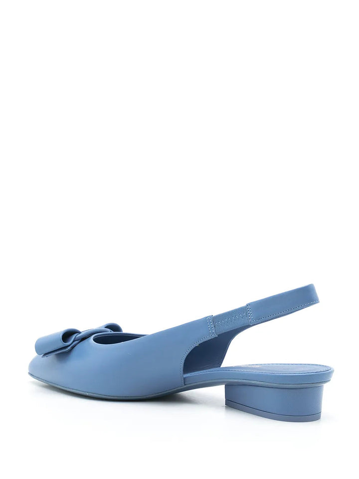 Ferragamo Bow Detail Slingback Shoes