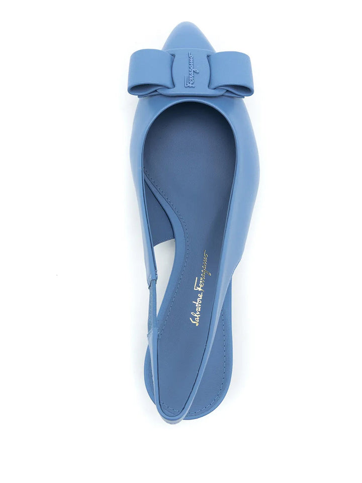 Ferragamo Bow Detail Slingback Shoes