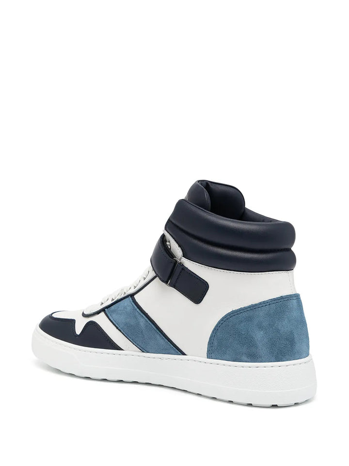 Ferragamo Glamour High-Top Sneakers in WHITE