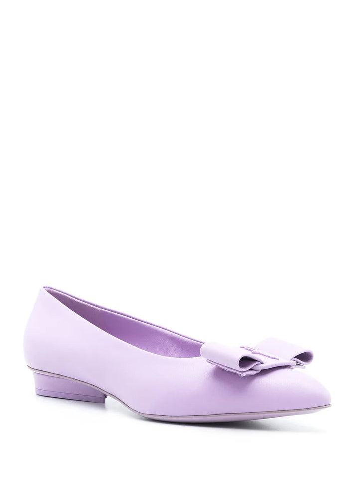 Ferragamo Bow Detail Ballerina Shoes