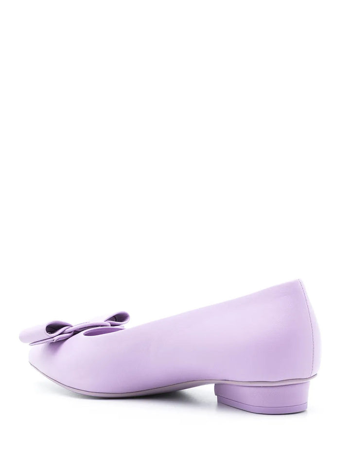 Ferragamo Bow Detail Ballerina Shoes