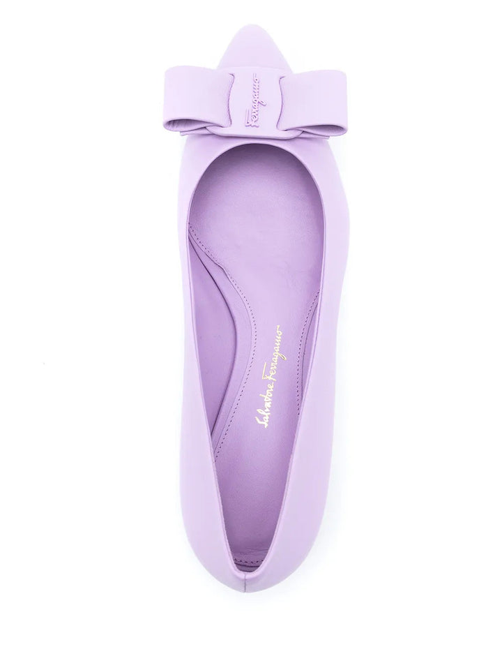 Ferragamo Bow Detail Ballerina Shoes