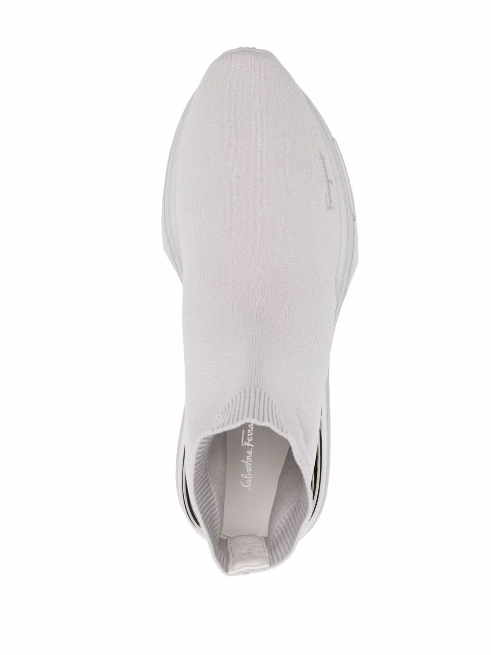 Ferragamo Ankle Sock Sneakers in GREY