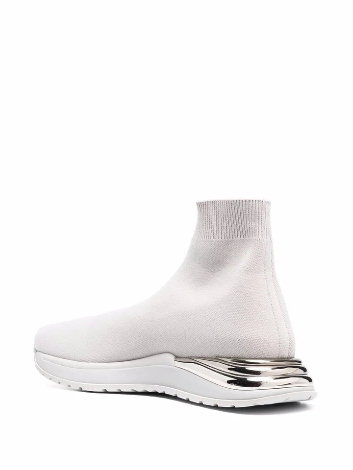 Ferragamo Ankle Sock Sneakers in GREY