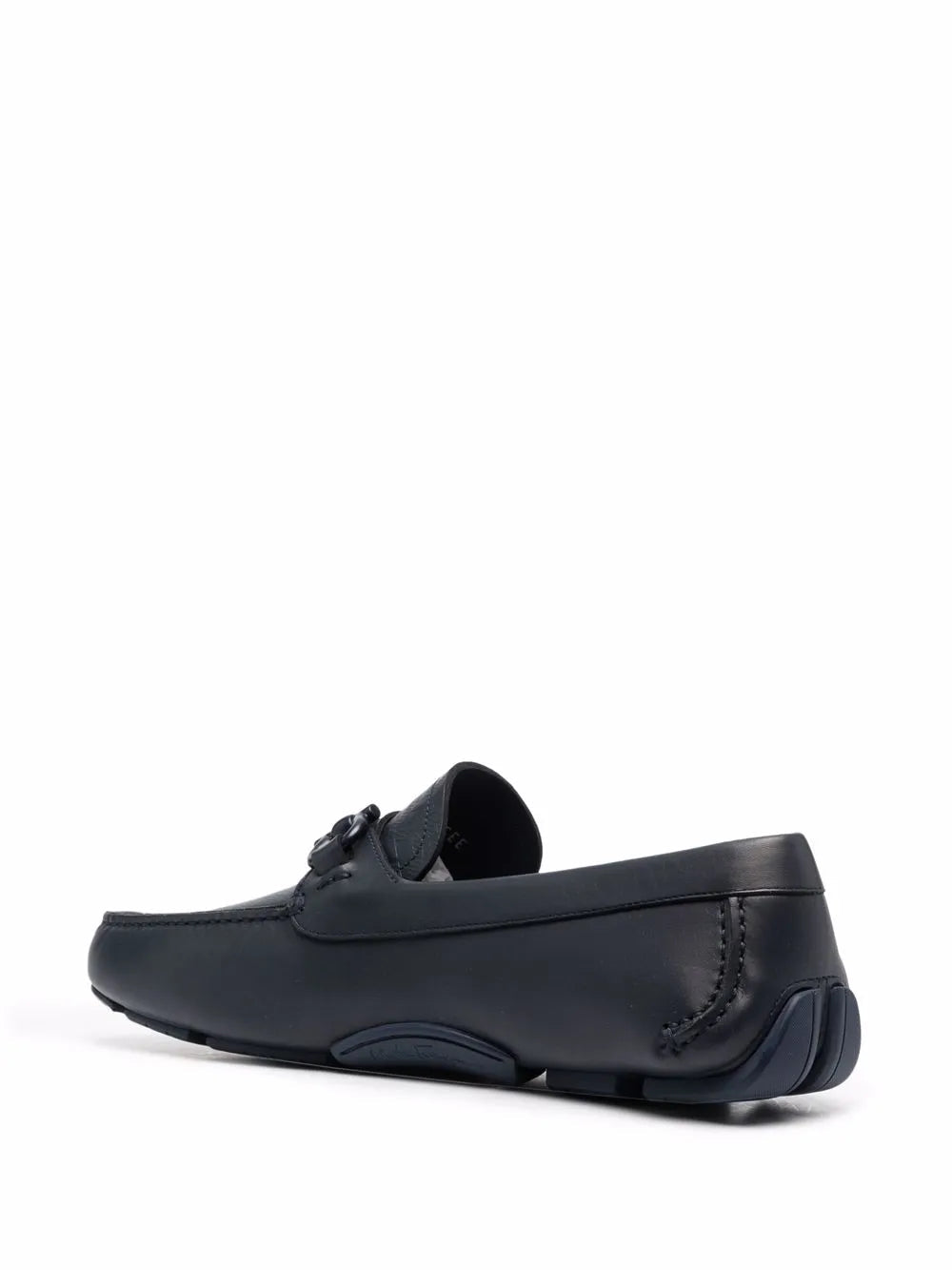 Ferragamo Embossed-Logo Leather Loafers