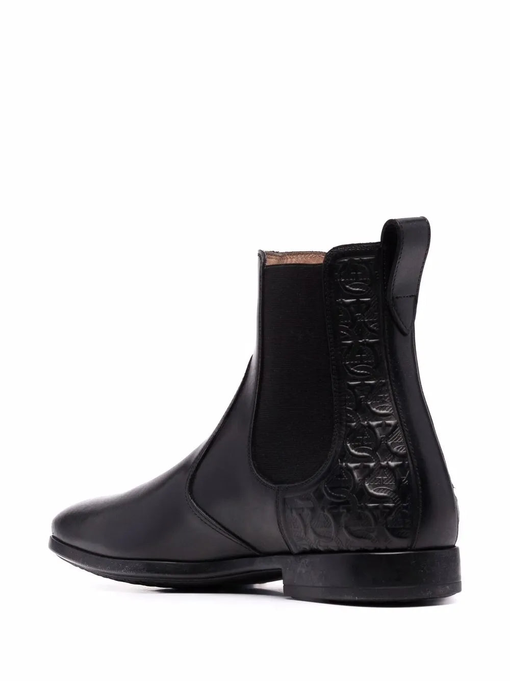 Ferragamo Gancio-Embossed Boots in BLACK