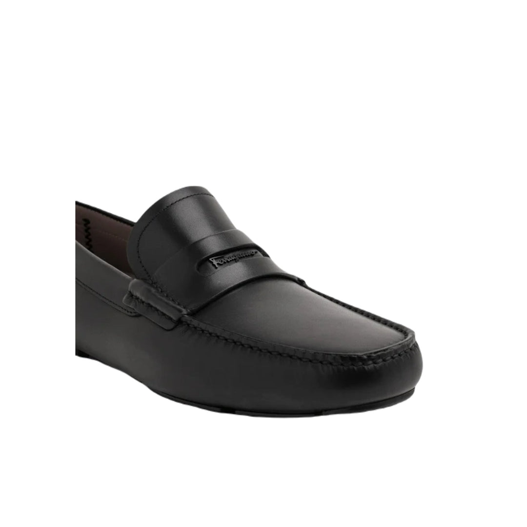 Mocasines de conducción para hombre Newton de Ferragamo en color negro