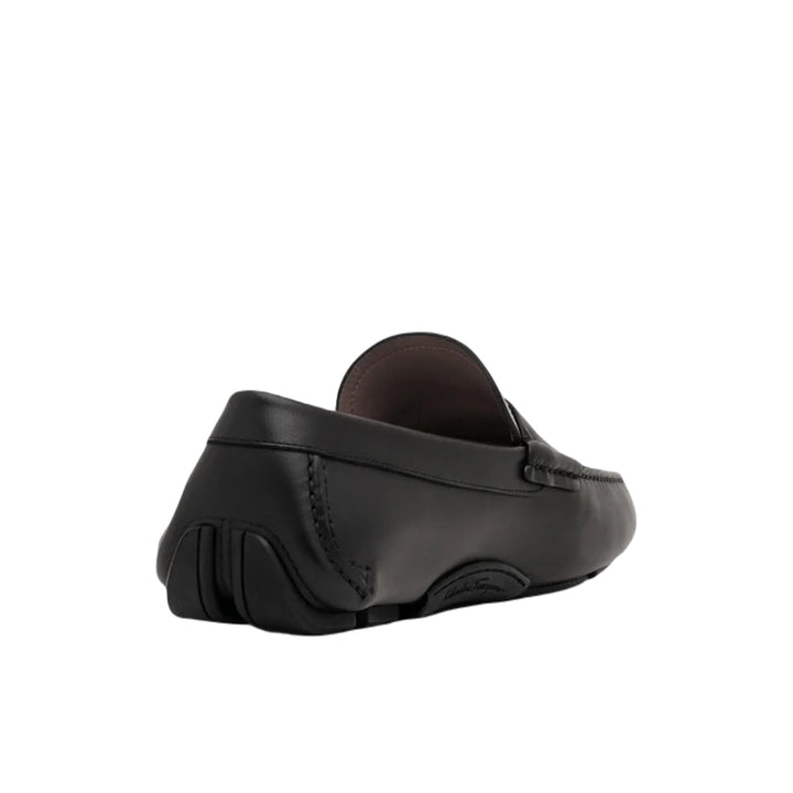 Ferragamo Newton Men's Driving Loafers Black
