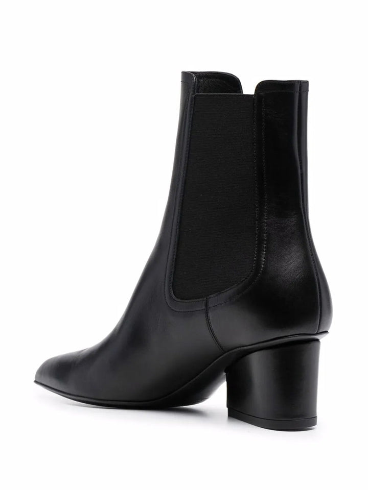 Ferragamo Logo-Embossed Heel Chelsea Boots