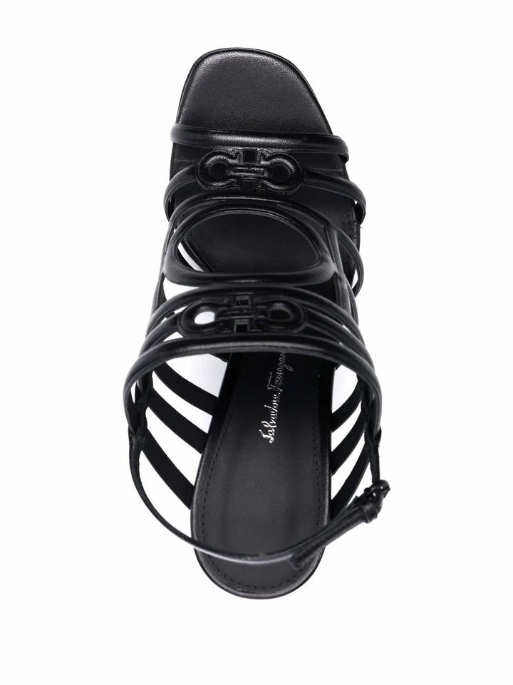 Ferragamo Florenza Mirrored Heel Sandals