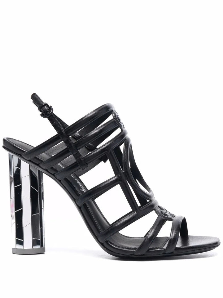 Ferragamo Florenza Mirrored Heel Sandals