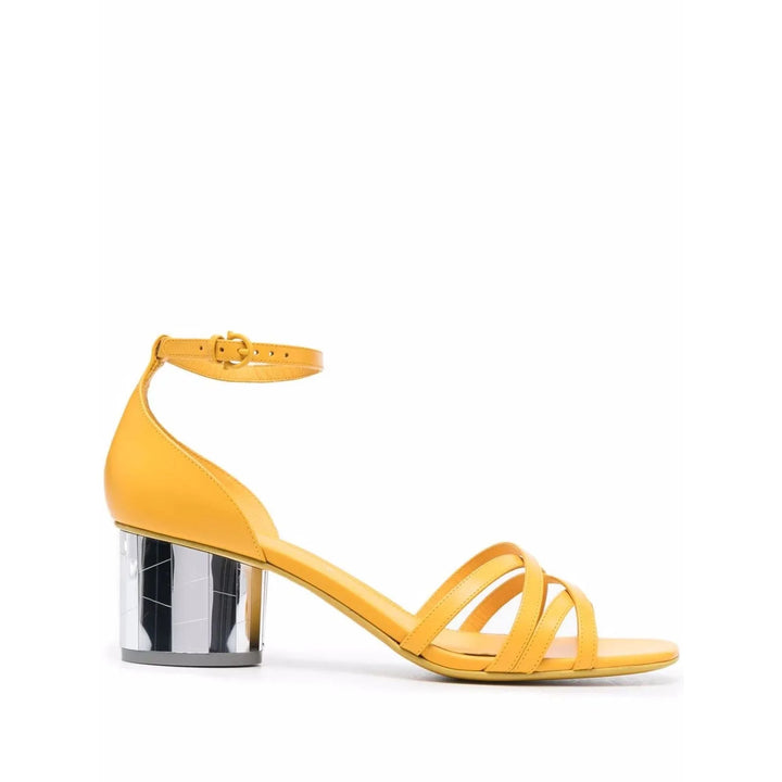 Ferragamo 65Mm Mirrored-Heel Sandals
