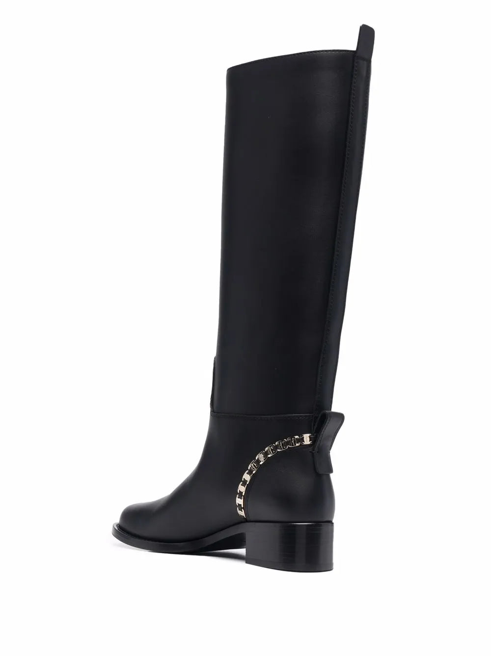 Ferragamo Vara Chain Knee-High Boots