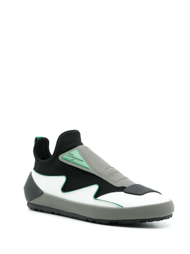Ferragamo Colourblock Slip-On Sneakers