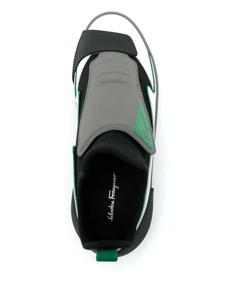 Ferragamo Colourblock Slip-On Sneakers
