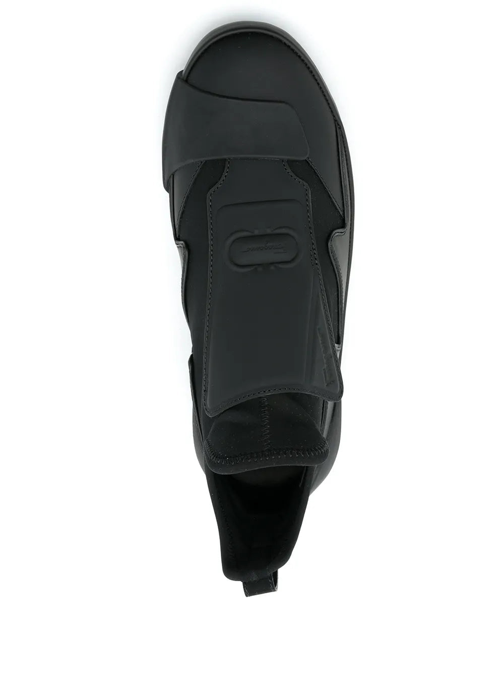 Ferragamo Leather Sock Style Sneakers