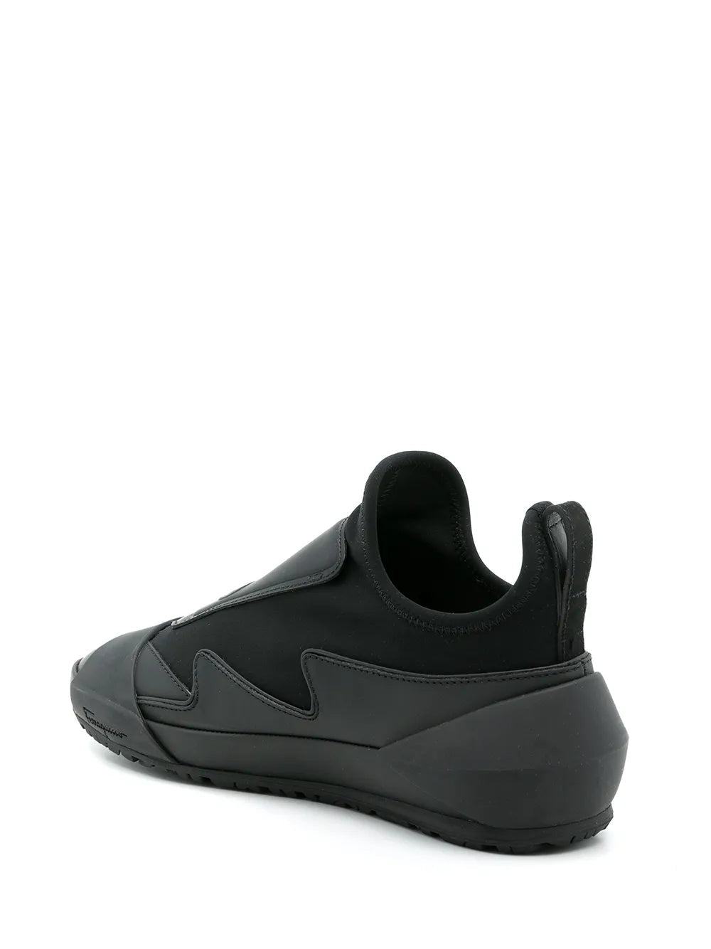 Ferragamo Leather Sock Style Sneakers
