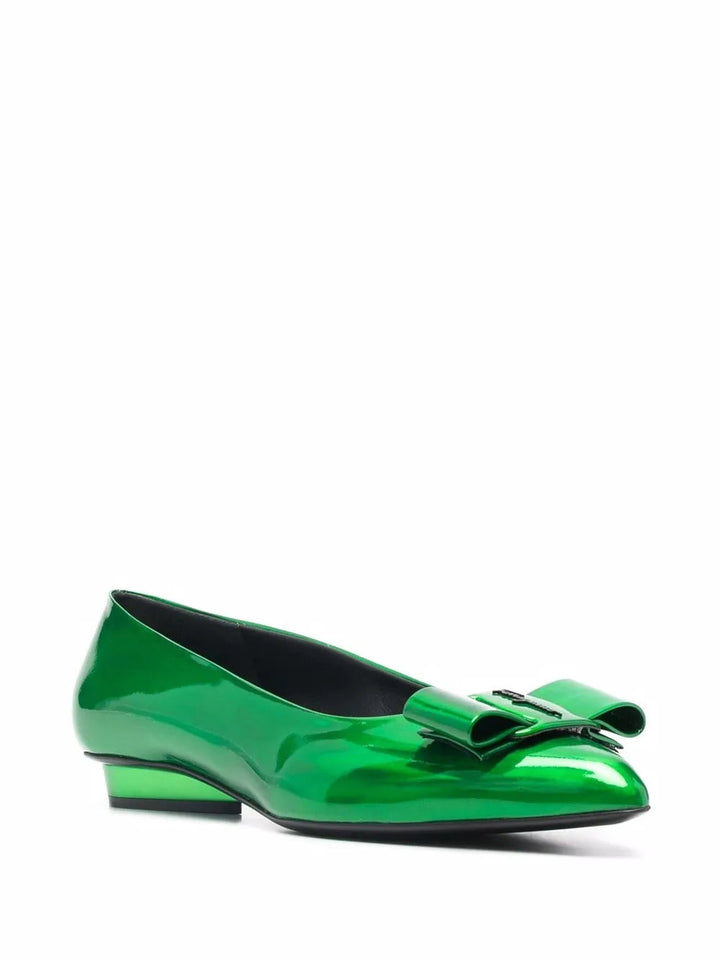 Ferragamo Viva Bow Ballerina Shoes