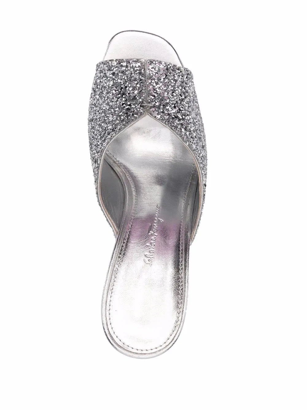 Ferragamo Metallic Glitter Sandals