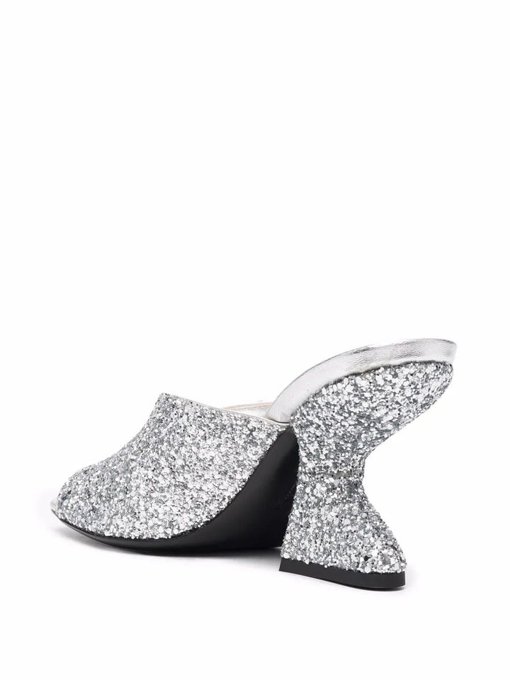 Ferragamo Metallic Glitter Sandals