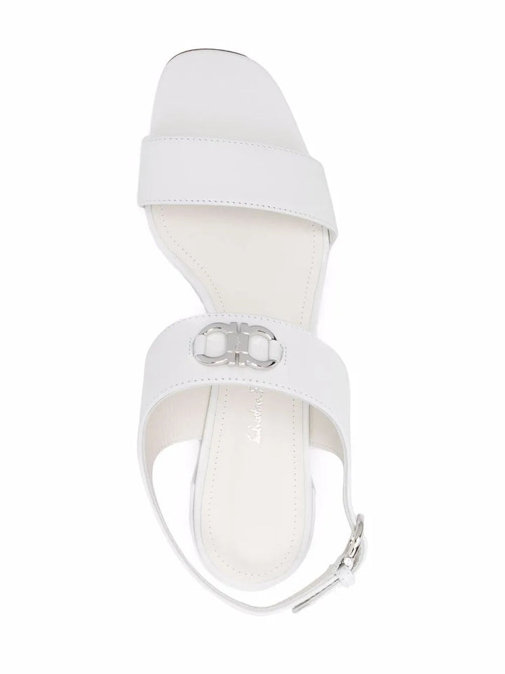 Ferragamo 55Mm Gancini Logo-Plaque Sandals