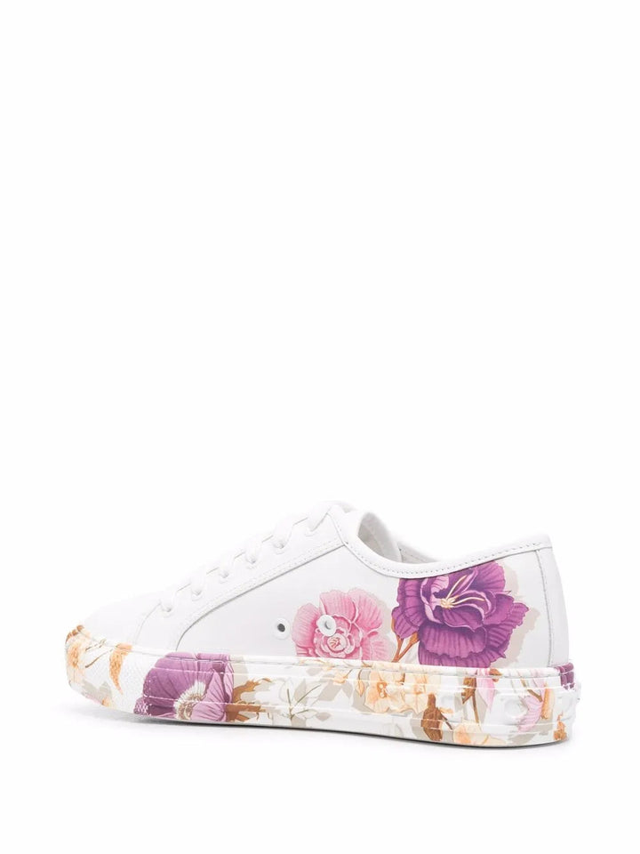 Ferragamo Floral-Print Sneakers