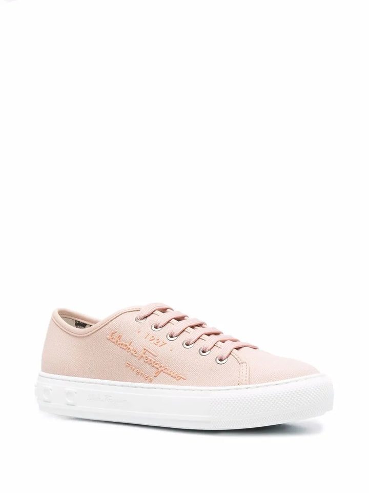 Ferragamo Logo-Embossed Low-Top Sneakers