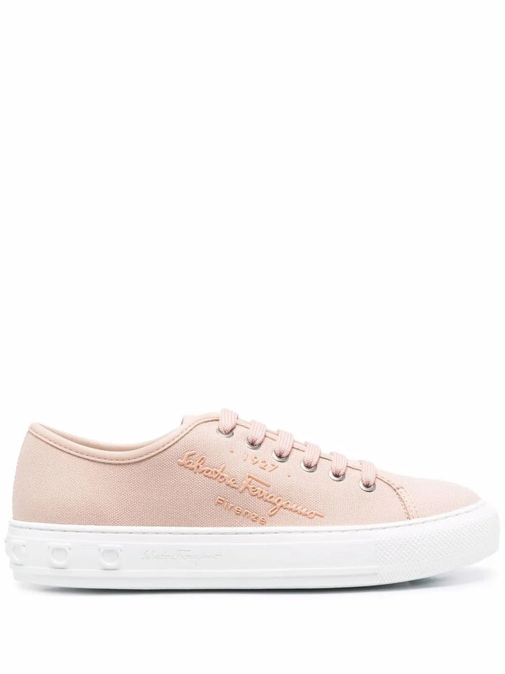 Ferragamo Logo-Embossed Low-Top Sneakers
