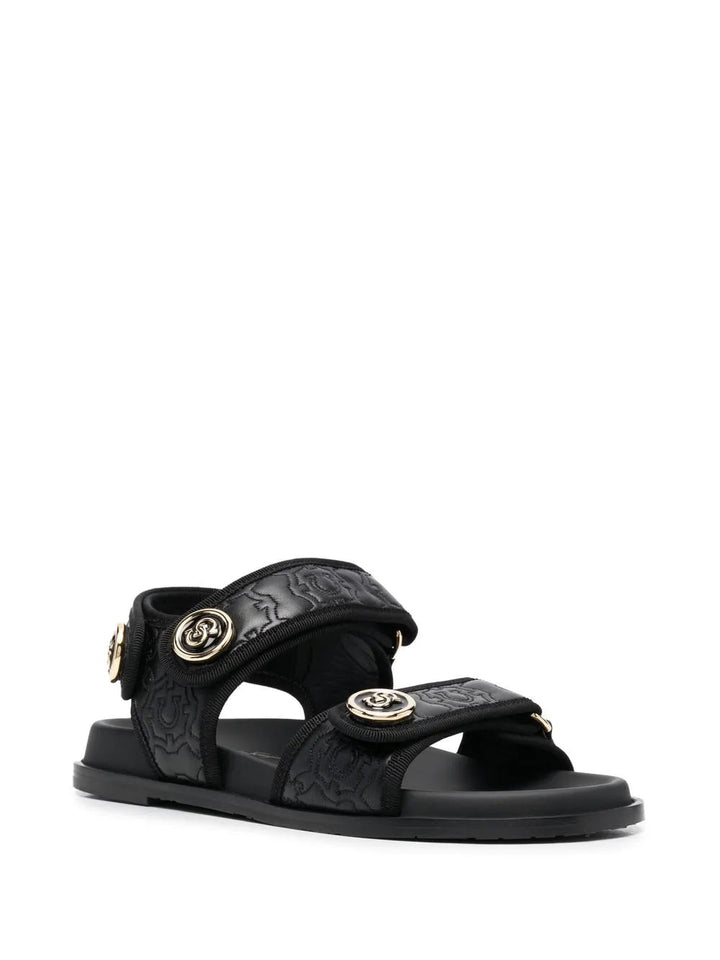 Ferragamo Logo-Plaque Detail Sandals