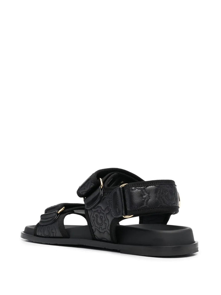 Ferragamo Logo-Plaque Detail Sandals
