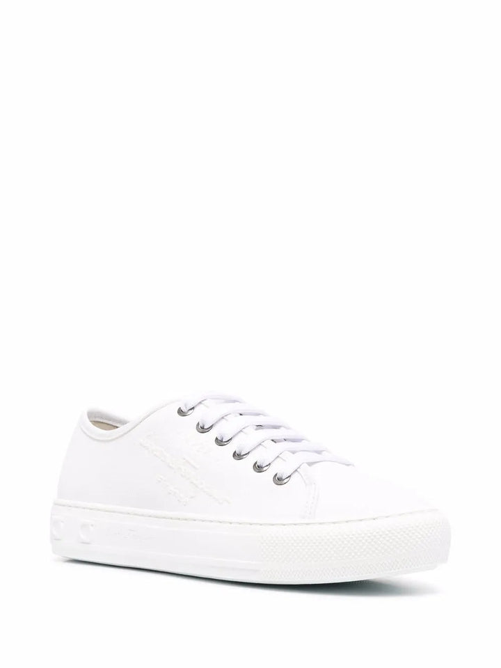 Ferragamo Embossed-Logo Low-Top Sneakers