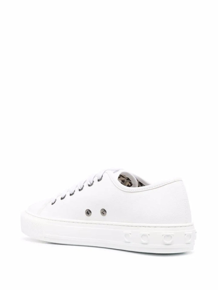 Ferragamo Embossed-Logo Low-Top Sneakers