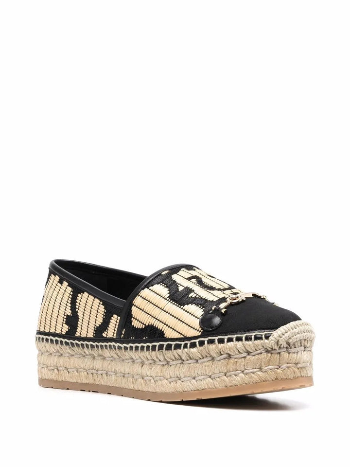 Ferragamo Logo Embroidered Espadrilles