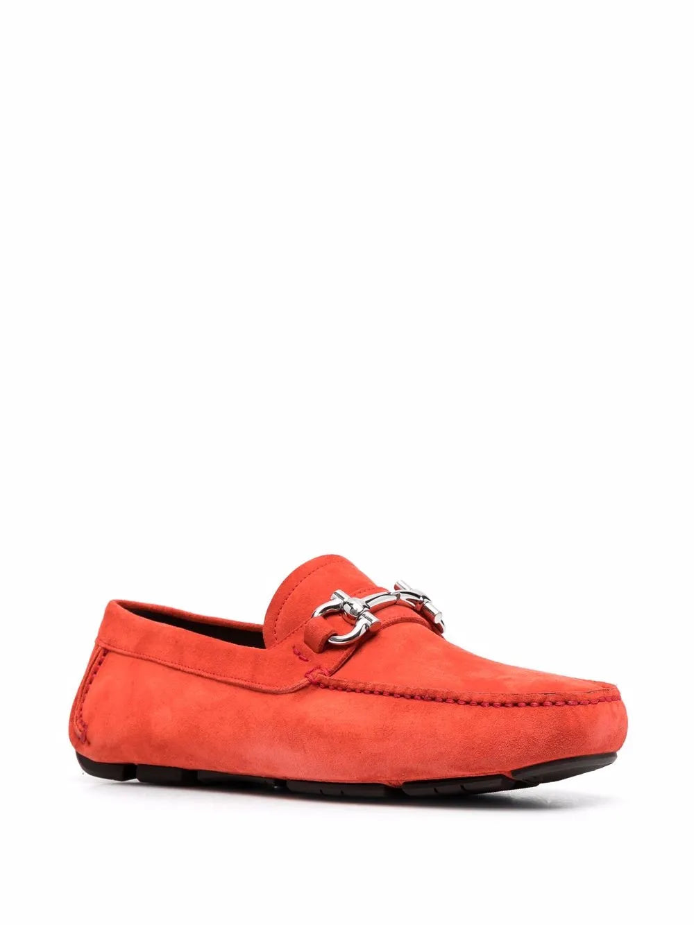 Ferragamo Parigi Eco Driver Shoes in RED