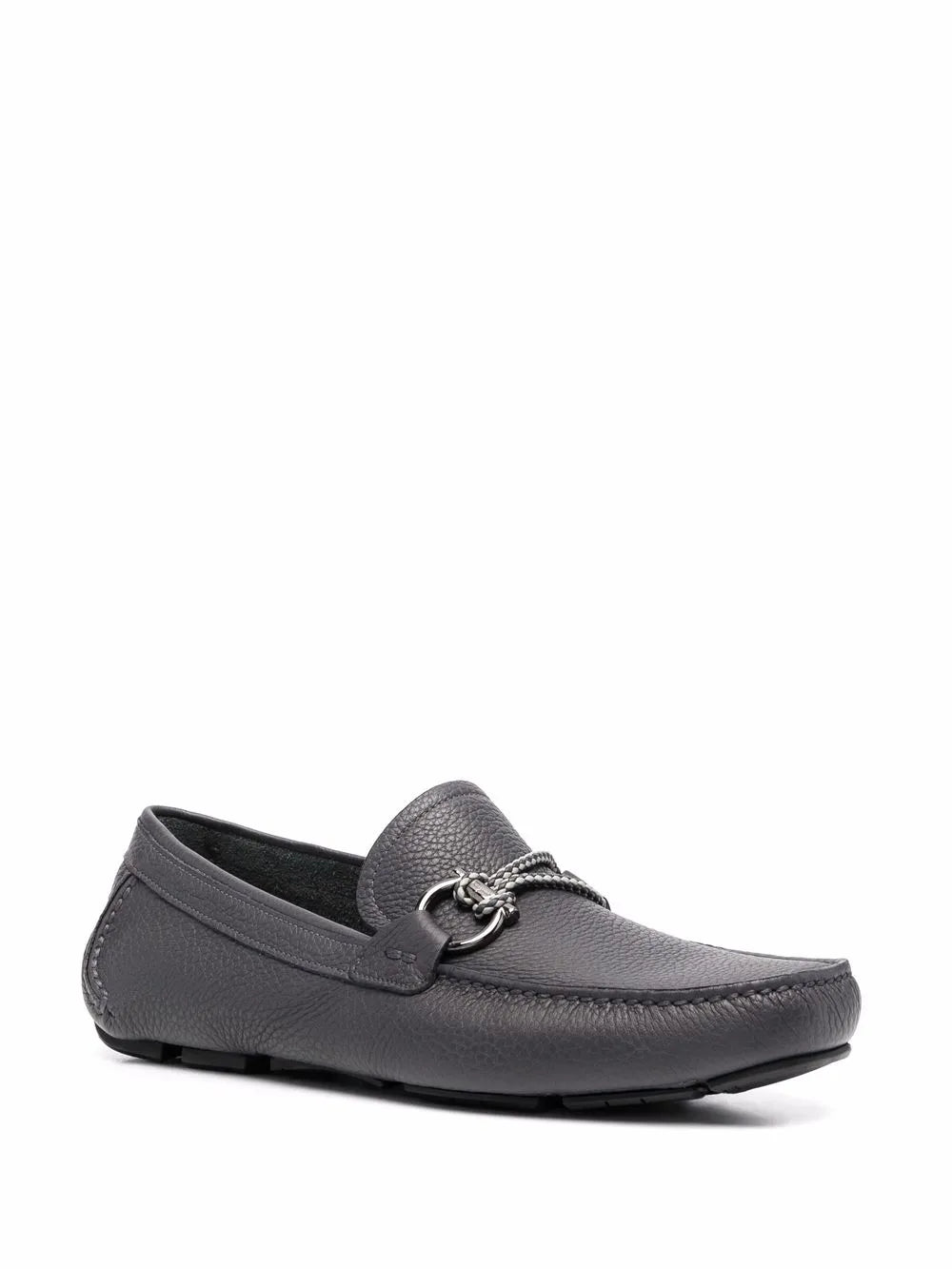 Ferragamo Gancini Pebbled Driving Shoes