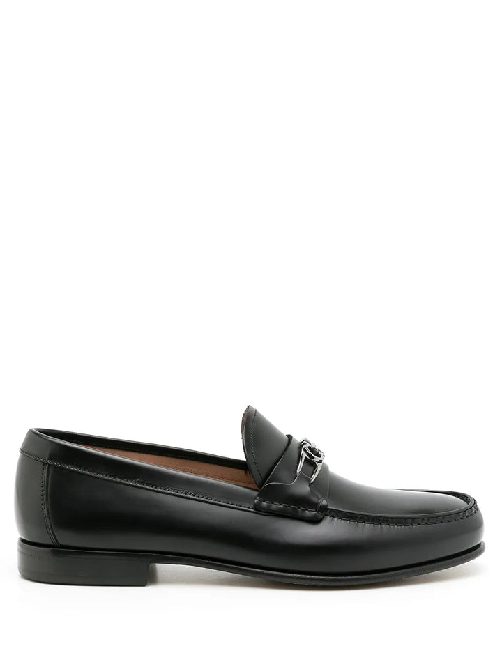 Ferragamo Mathias Slip-On Loafers in BLACK