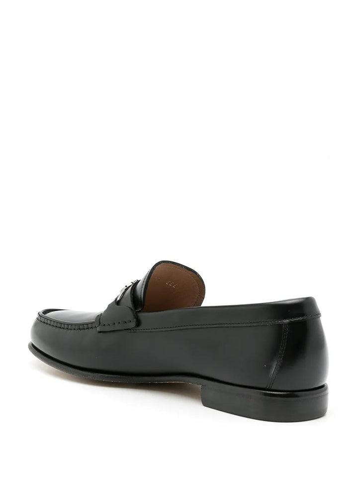 Ferragamo Mathias Slip-On Loafers in BLACK