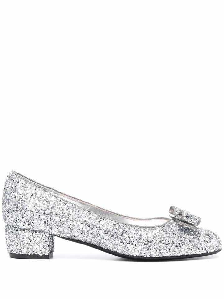 Ferragamo Glitter-Detail Pumps
