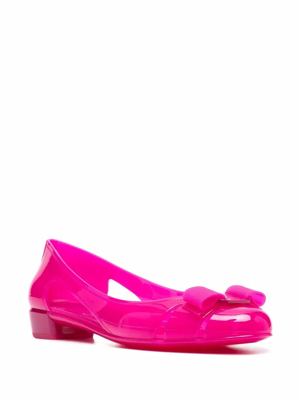 Ferragamo Vara Jelly Ballerina Shoes