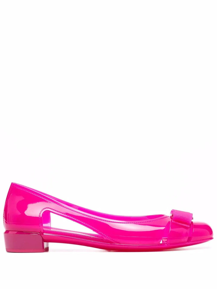 Ferragamo Vara Jelly Ballerina Shoes