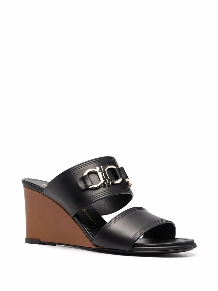 Ferragamo Horsebit-Detail Open Toe Sandals