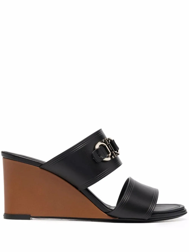 Ferragamo Horsebit-Detail Open Toe Sandals