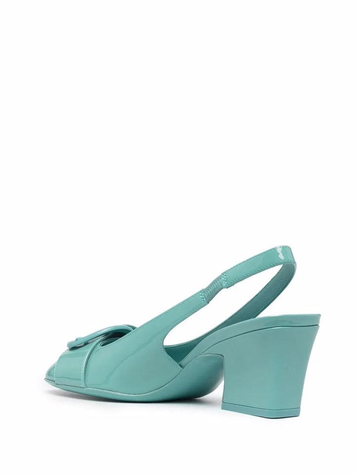 Ferragamo Slingback Buckle Pumps