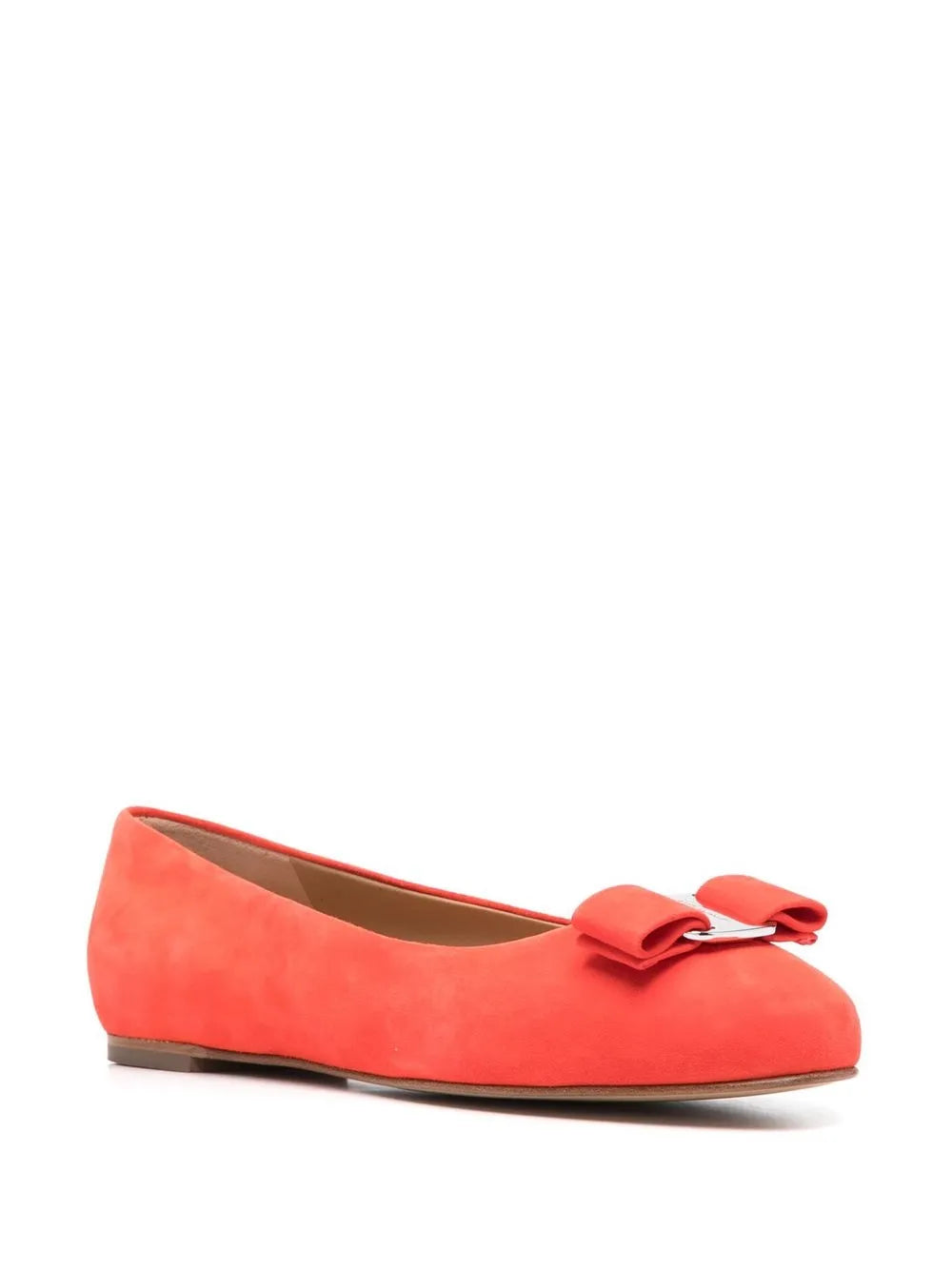 Ferragamo Logo-Plaque Ballerina Shoes