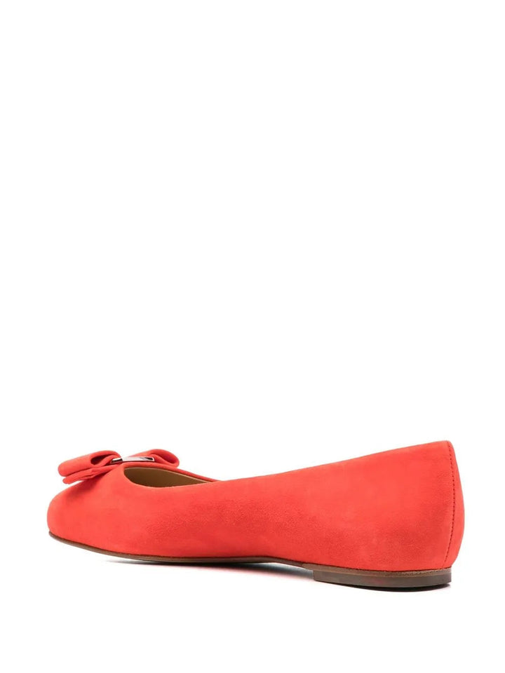 Ferragamo Logo-Plaque Ballerina Shoes
